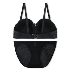Silk Secret Bra Set -  Noir Lace