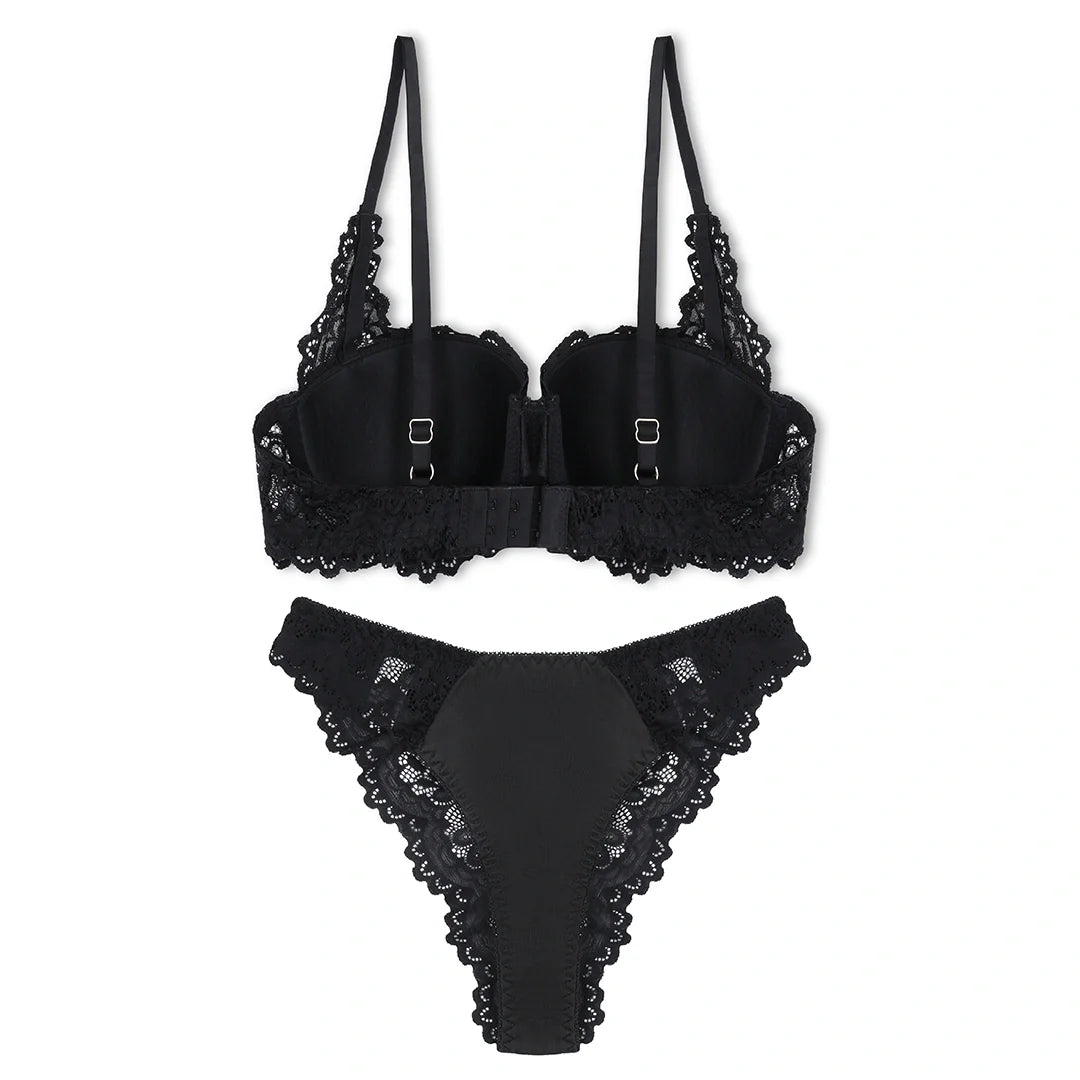 Silk Secret Skyler Embroidered Padded Bra and Panty Set