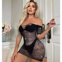 Silk Secret Off Shoulder Half Body Stocking