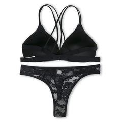 Silk Secret Bra Set - Dark Mesh