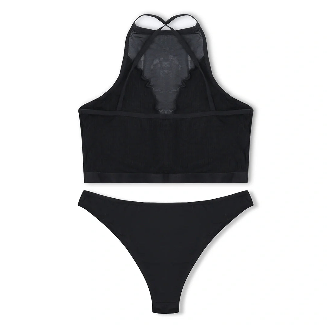 Silk Secret Bra Set -  Shadow Net