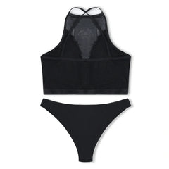 Silk Secret Bra Set -  Shadow Net