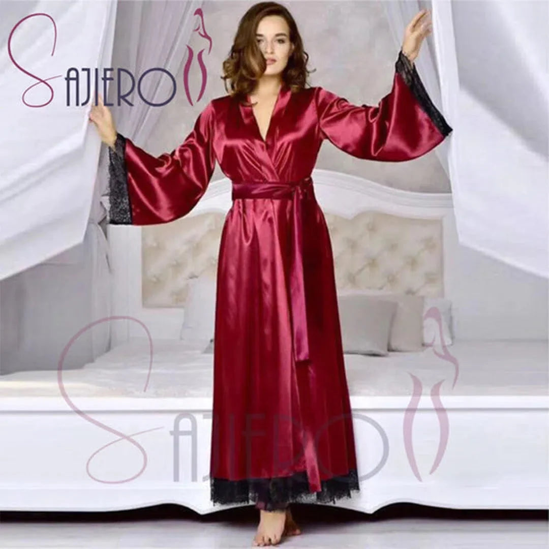 Silk Secret Artistry -Lace Long Robe