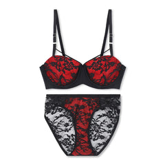 Silk Secret Bra Set -  Red Temptation