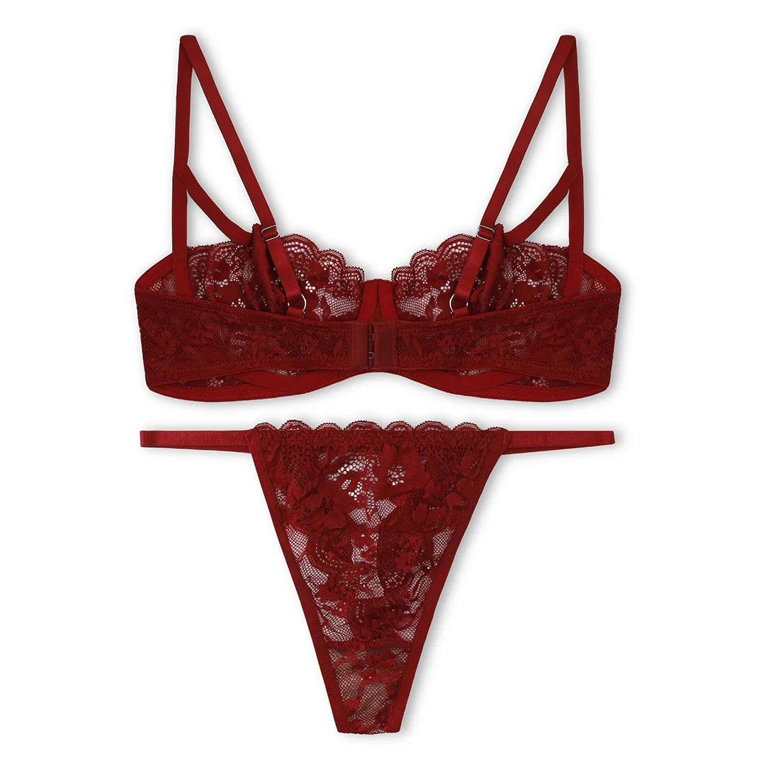 Silk Secret Bra Set -  Ruby Allure