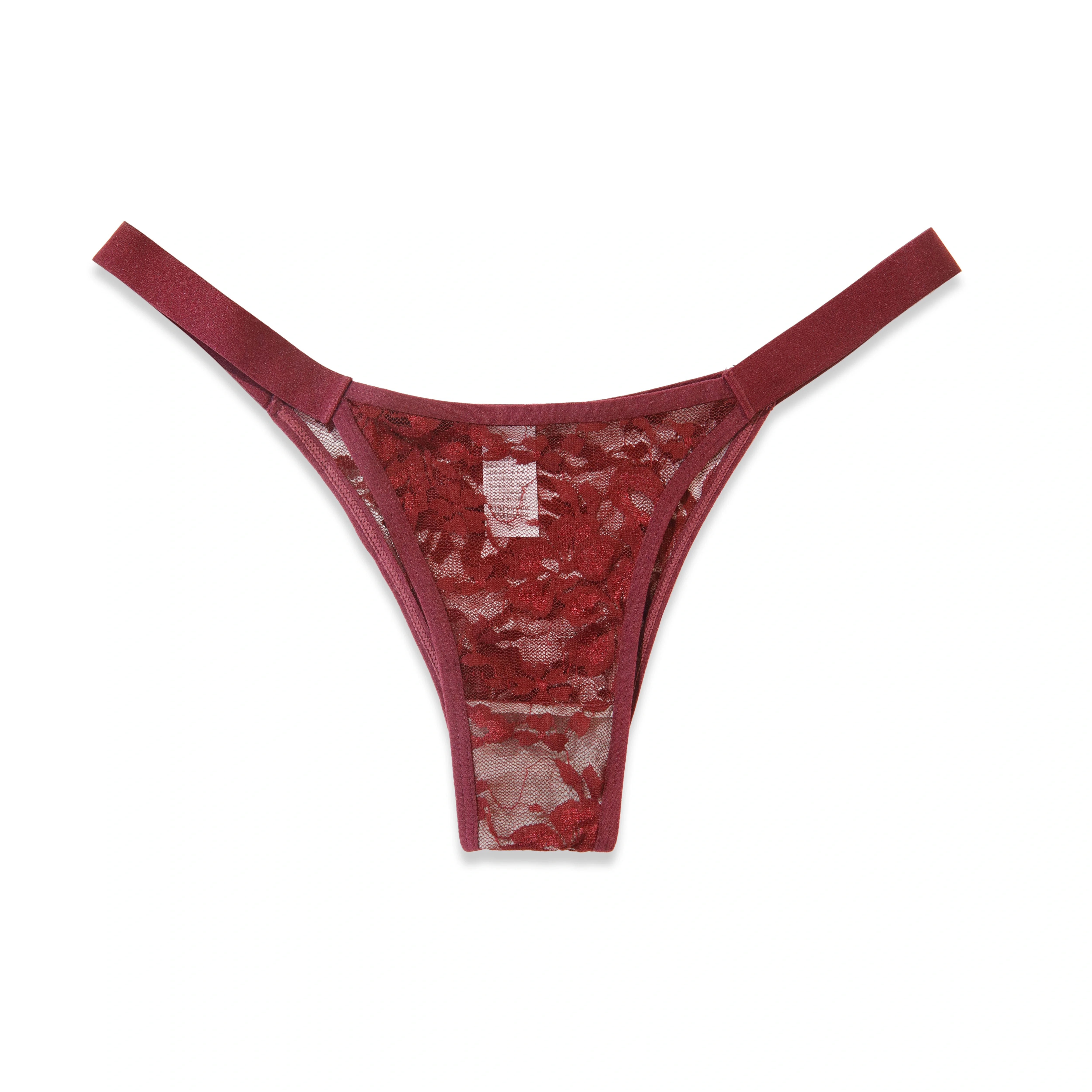 Silk Secret Thong Panty - Luxe Lace Net