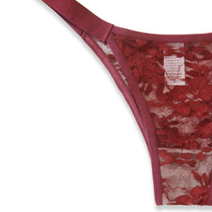 Silk Secret Thong Panty - Luxe Lace Net