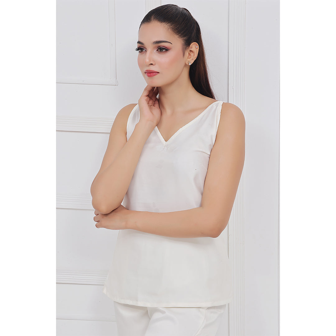 Silk Secret Silk Sleeveless Pj Suit - Dream Silk