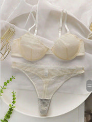 Silk Secret Bra Set -  Ivory Charm