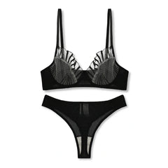 Silk Secret Seashell Non Padded Bra and Panty Set