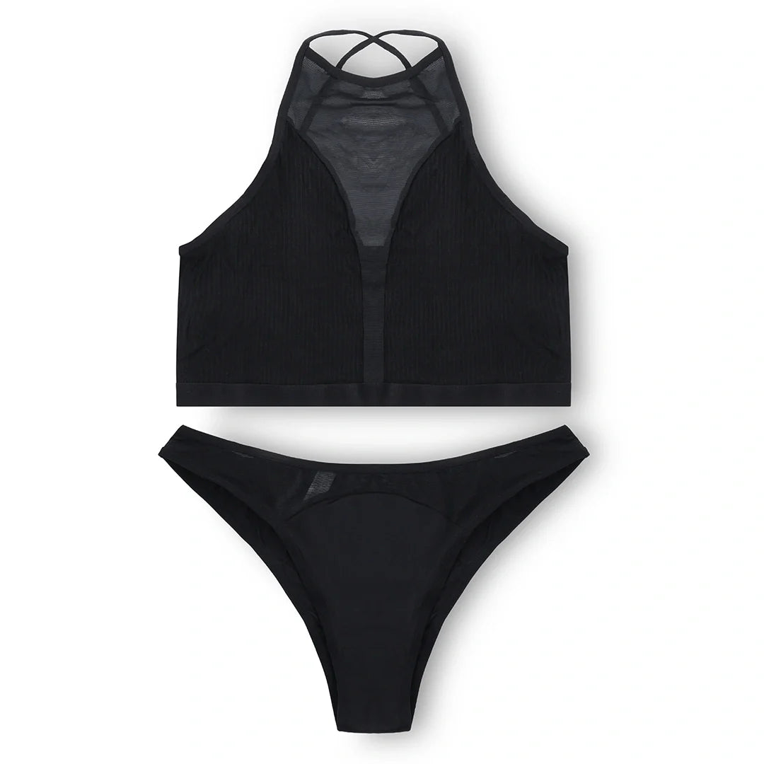 Silk Secret Bra Set -  Shadow Net
