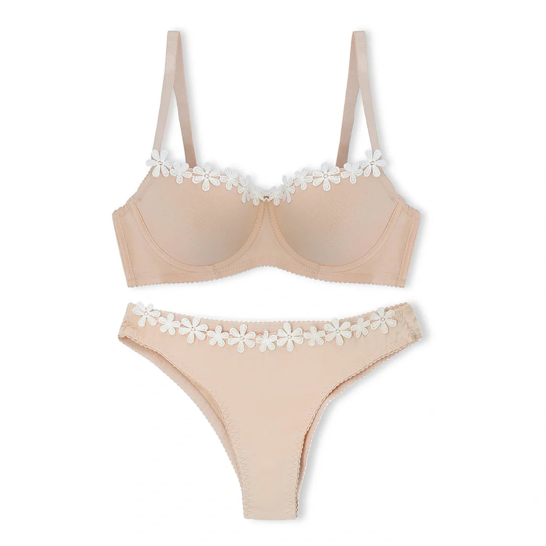 Silk Secret Bra Set - Vanilla Lace
