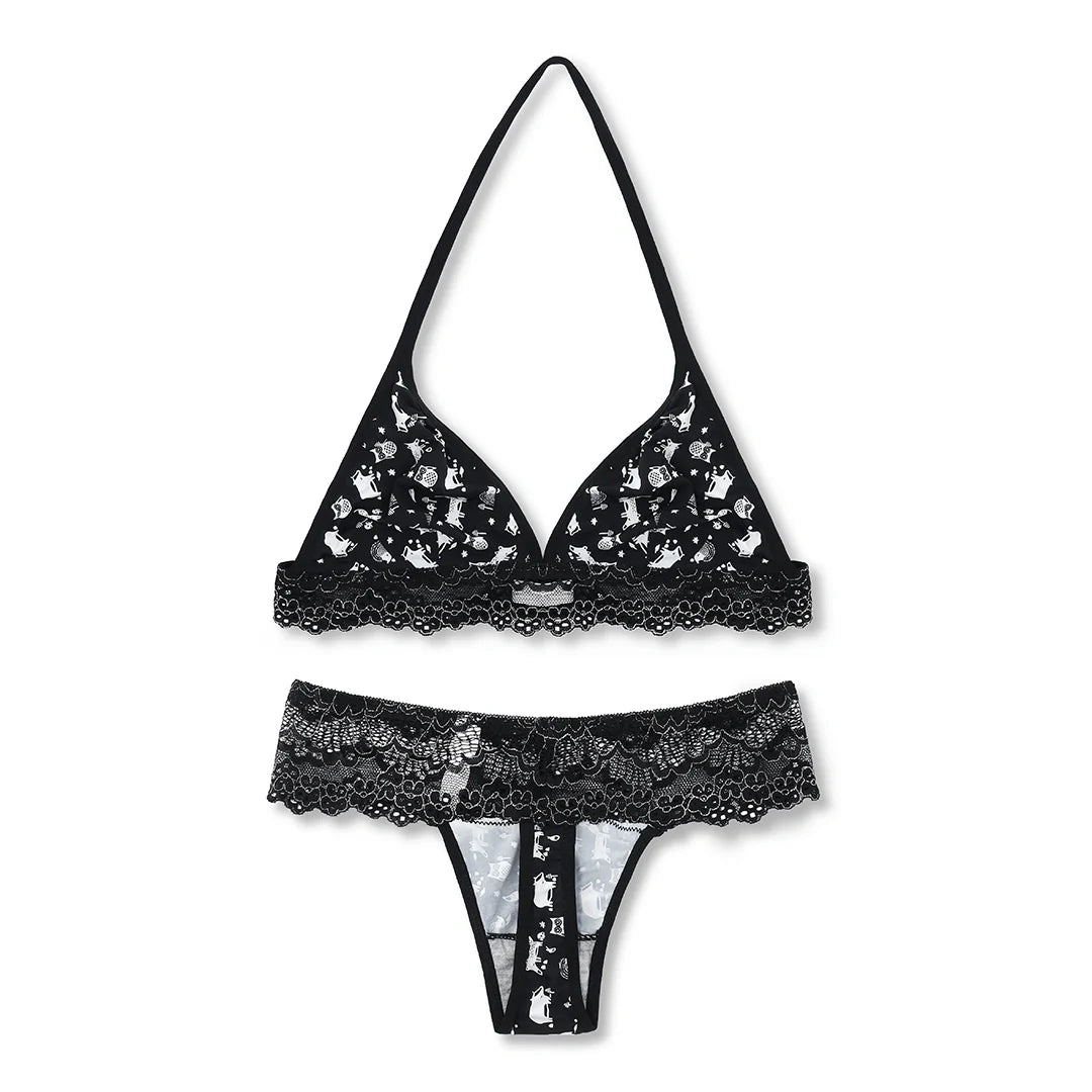 Silk Secret Bra Set -  Dark Fantasy