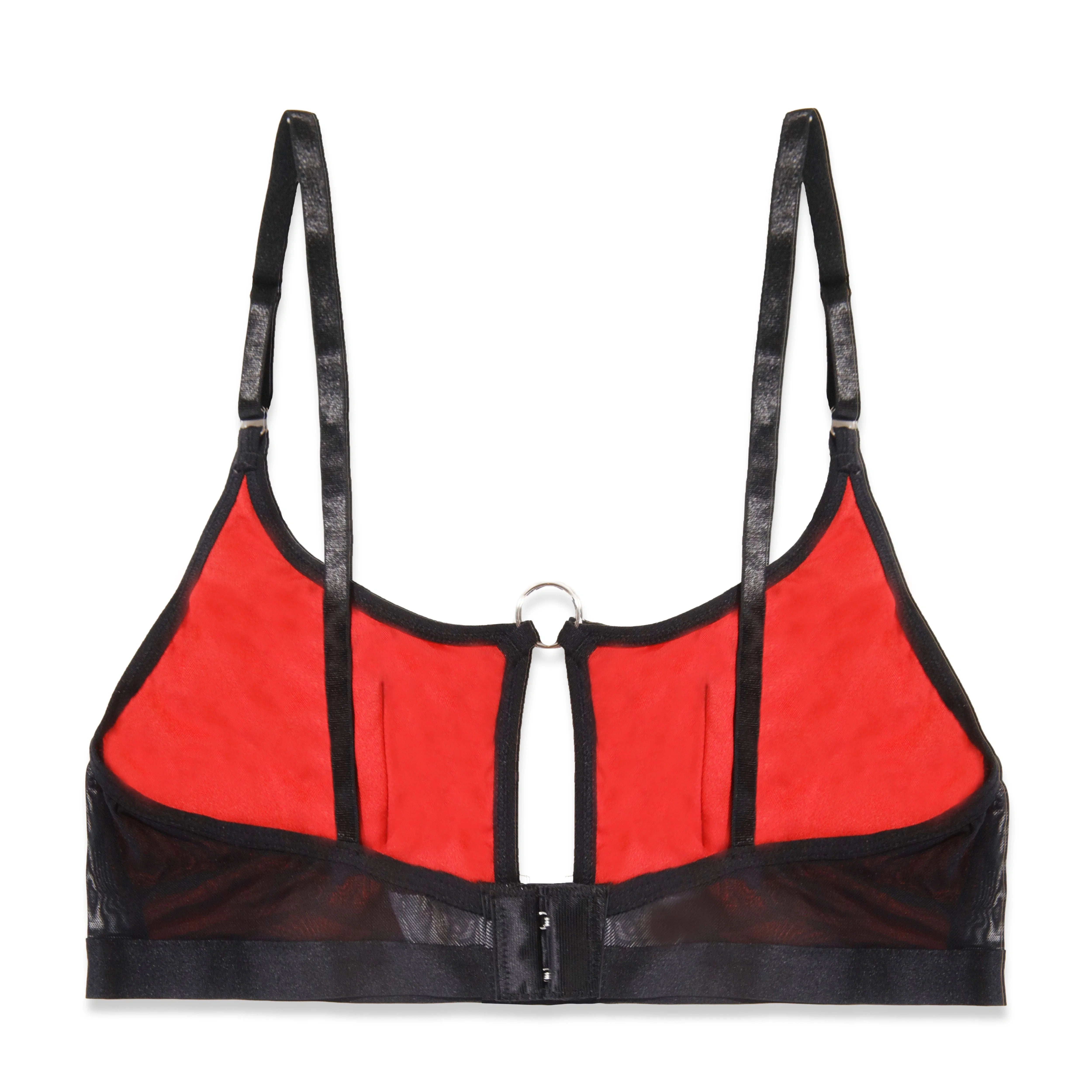 Silk Secret Flora Maroon Embroidered Bra