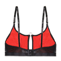 Silk Secret Flora Maroon Embroidered Bra