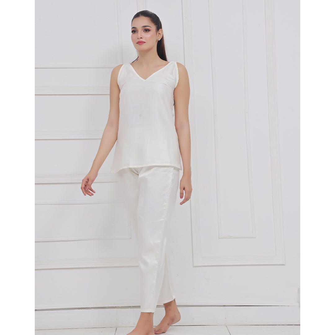Silk Secret Silk Sleeveless Pj Suit - Dream Silk