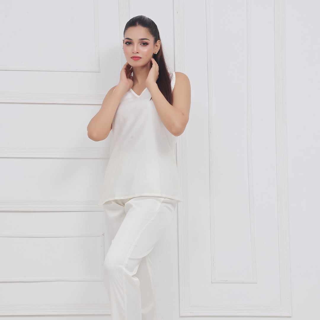 Silk Secret Silk Sleeveless Pj Suit - Dream Silk