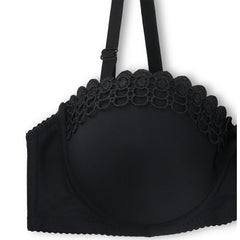 Silk Secret Bra Set -  Noir Lace