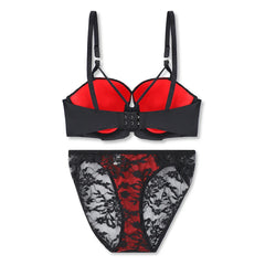 Silk Secret Bra Set -  Red Temptation