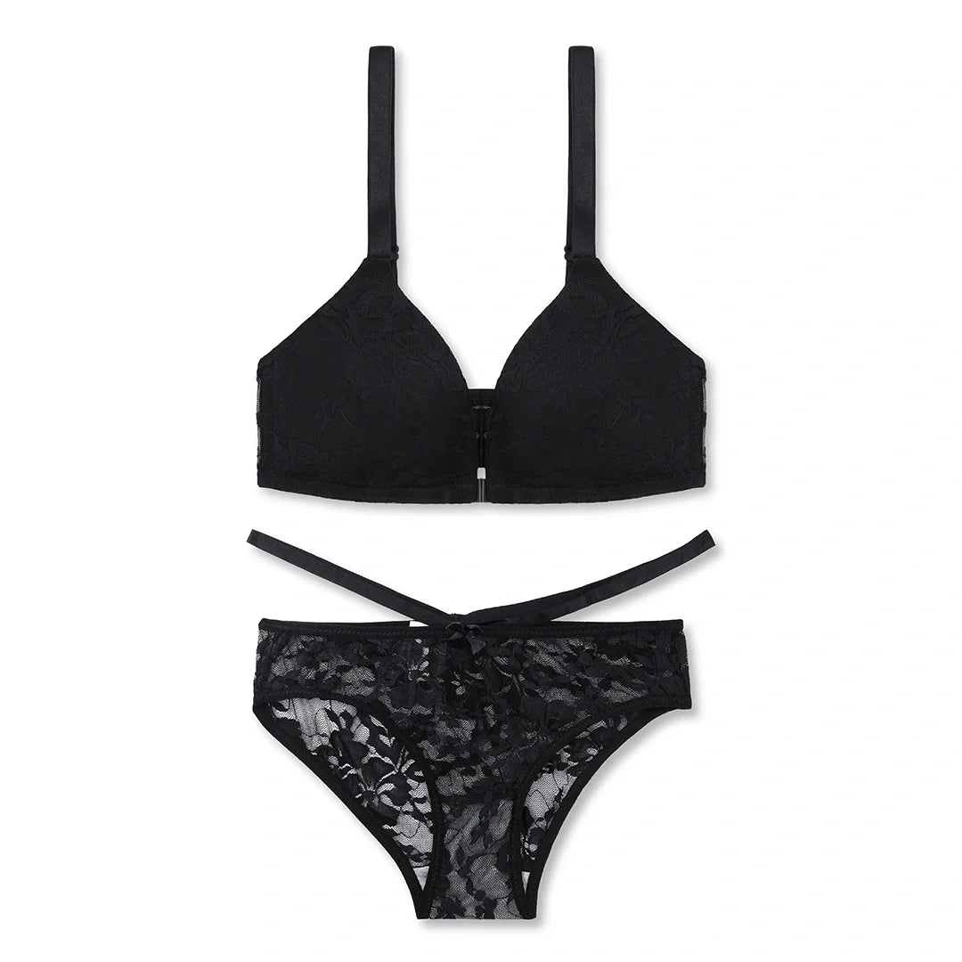 Silk Secret Max Front Open Padded Bra and Panty Set