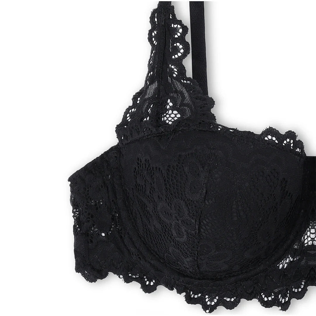 Silk Secret Skyler Embroidered Padded Bra and Panty Set