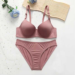 Silk Secret Bra Set -  Berry Dusk