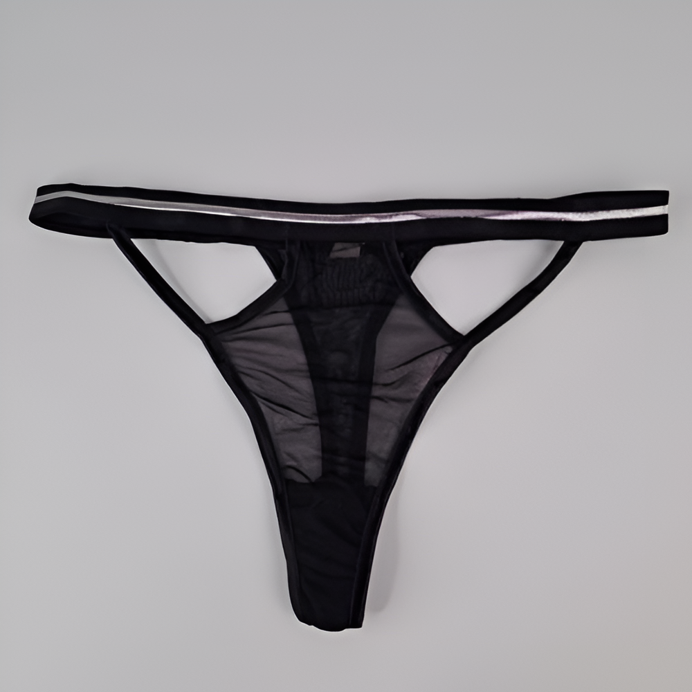 Silk Secret Rum Transparent Non Padded Bra and Panty Set