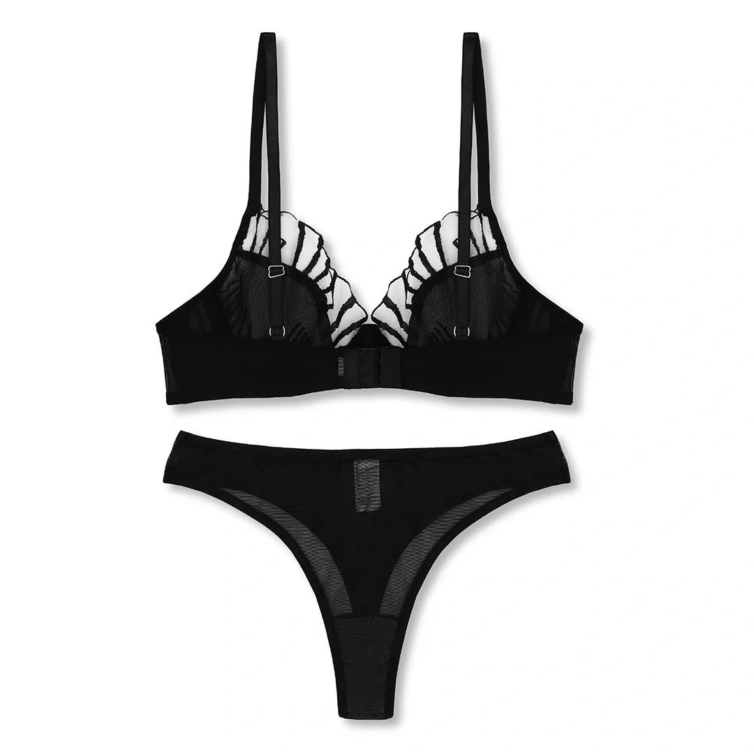 Silk Secret Seashell Non Padded Bra and Panty Set