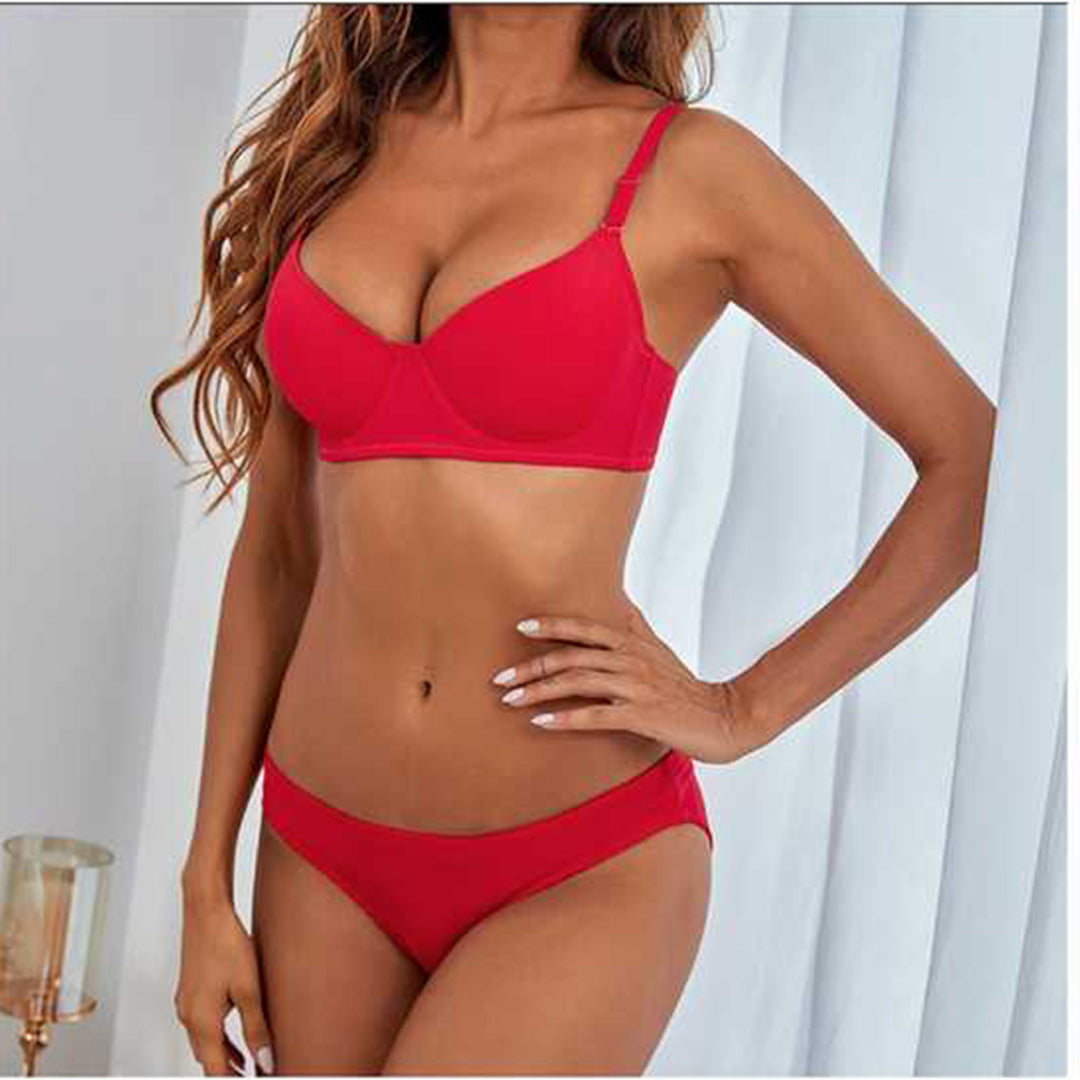 Silk Secret Bra Set -  Berry Dusk
