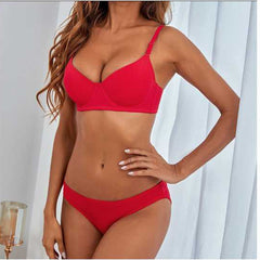 Silk Secret Bra Set -  Berry Dusk