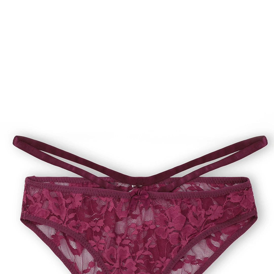 Silk Secret Max Front Open Padded Bra and Panty Set