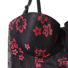 Silk Secret Padded Bra - Floral Desire