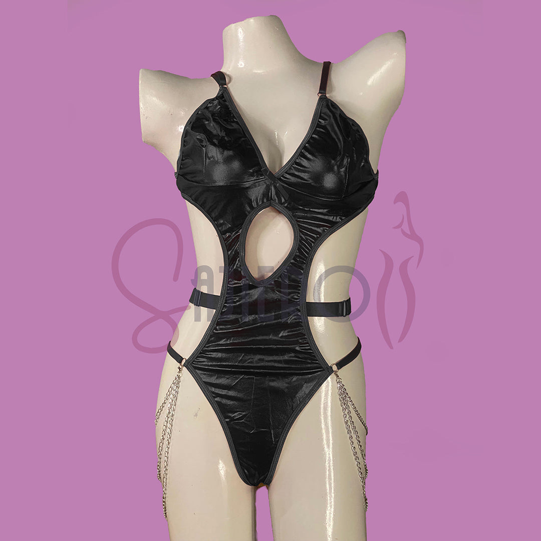 Silk Secret Sirena Faux Leather Garter Set