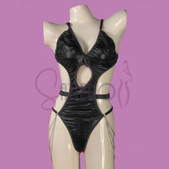 Silk Secret Sirena Faux Leather Garter Set