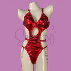 Silk Secret Sirena Faux Leather Garter Set