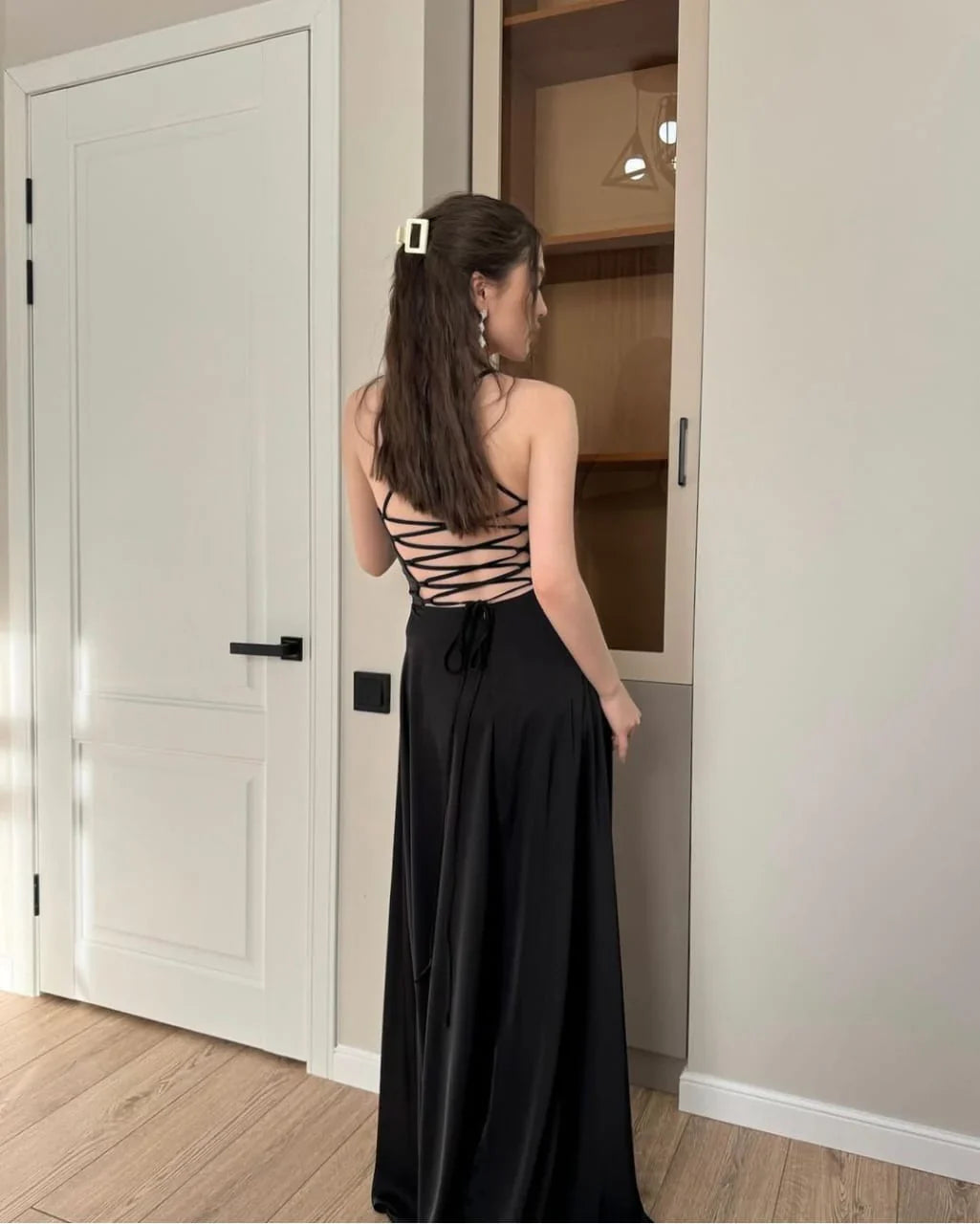 Spaghetti High Slit Body con