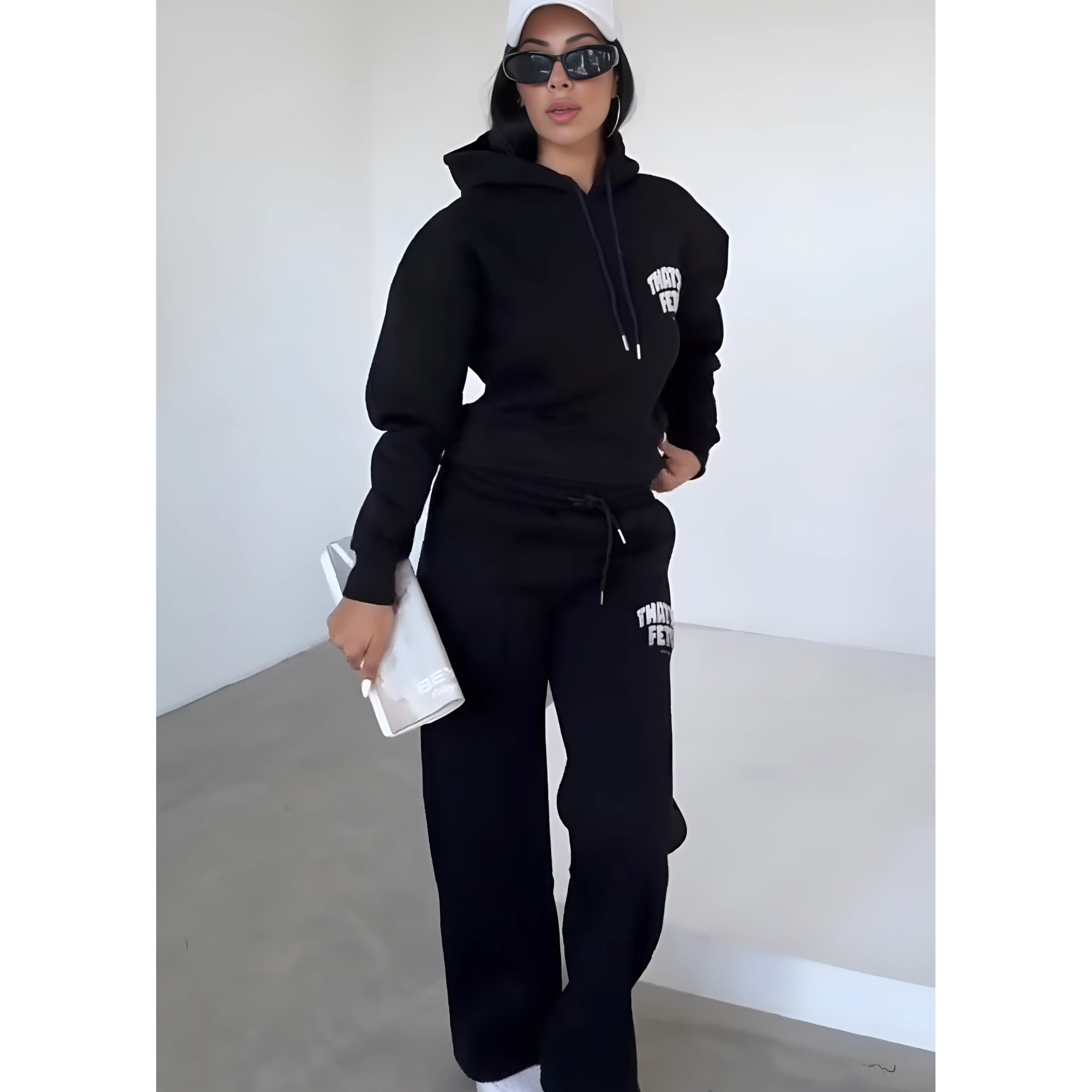 Silk Secret Fleece Hoodie Tracksuit Suit