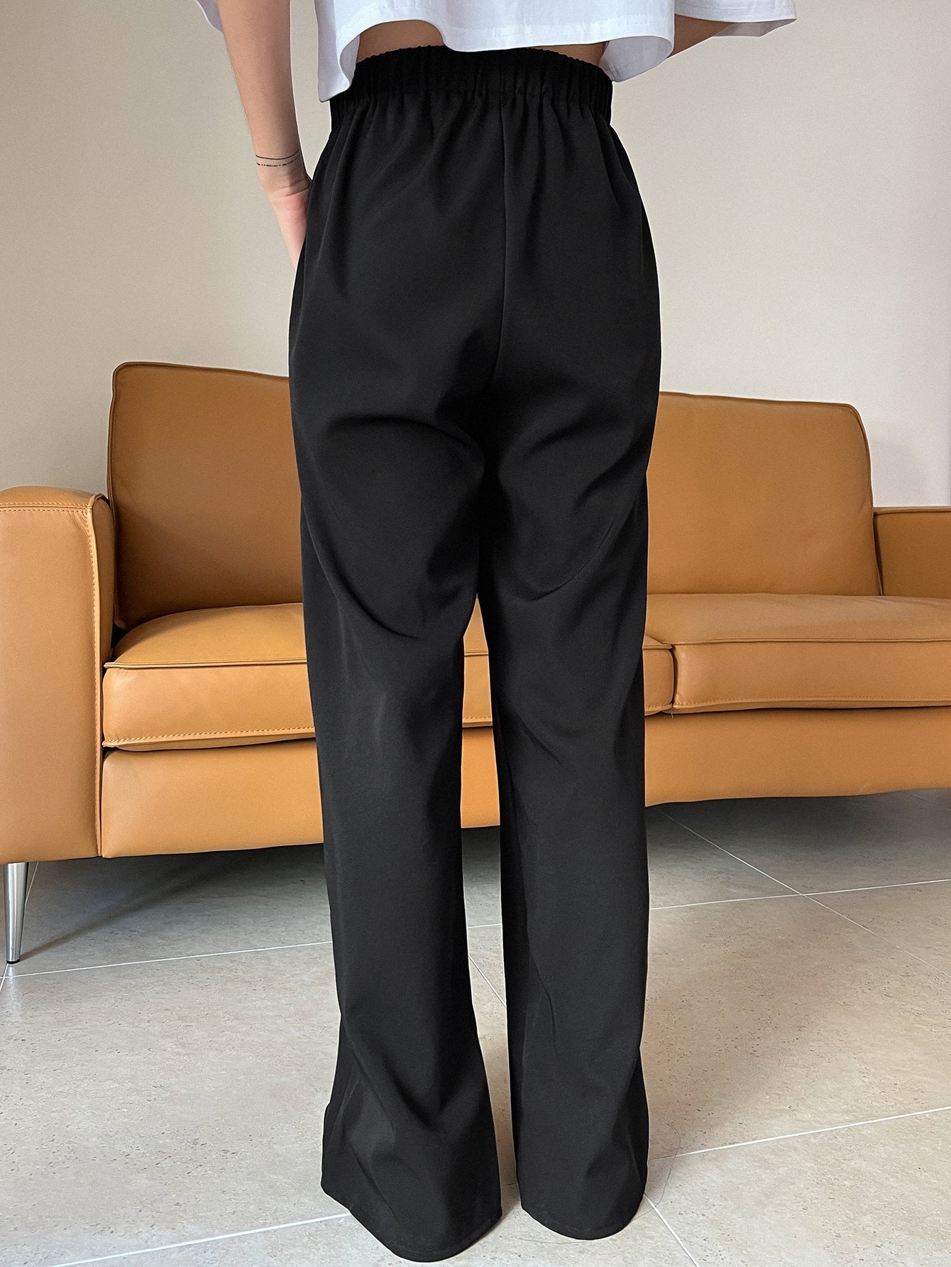 SHEIN DAZY Split Hem Suit Pants