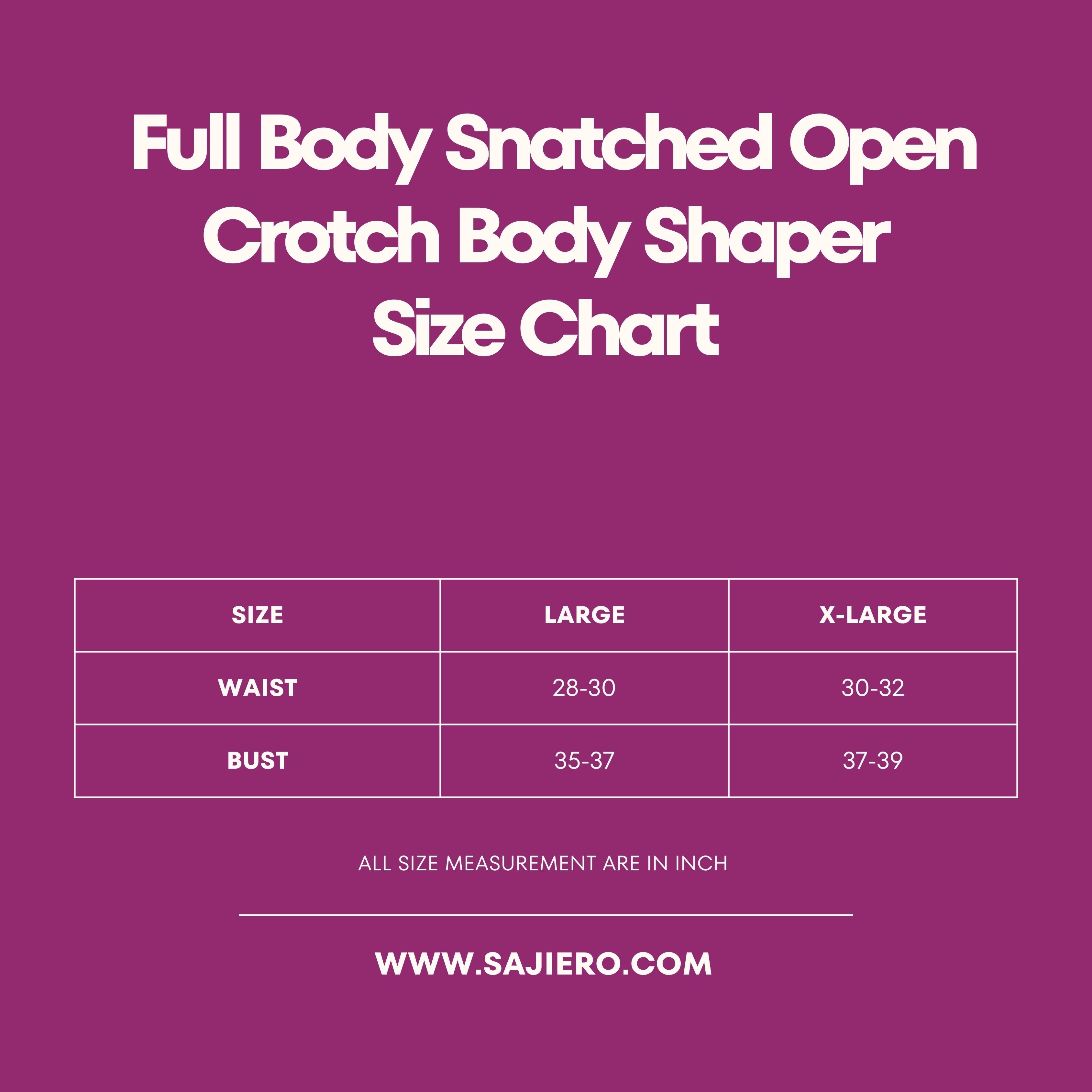 Silk Secret Full Body Snatched Open Crotch Body Shaper