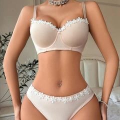 Silk Secret Bra Set - Vanilla Lace