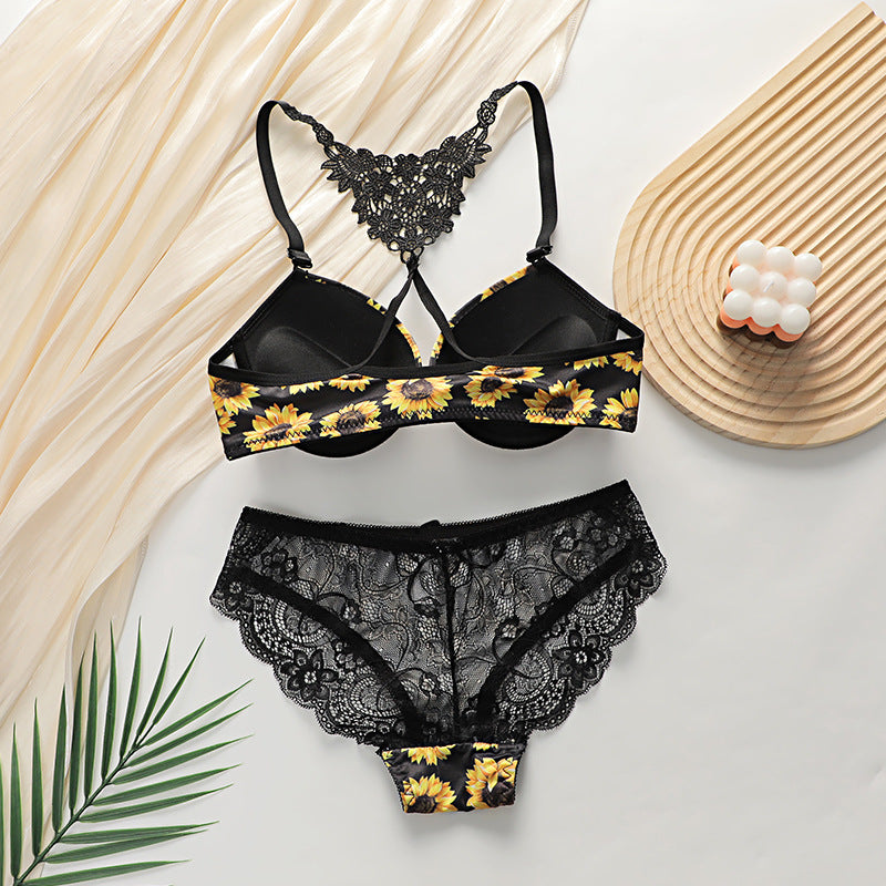 Silk Secret Bra Set -  Sunbloom Lace