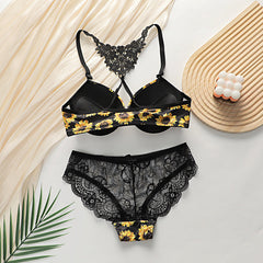 Silk Secret Bra Set -  Sunbloom Lace