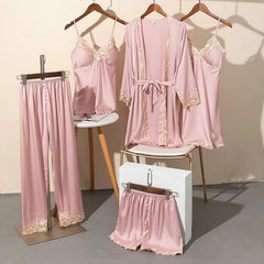 night suits
night suit for women
nighty suit
female night suits
night suit dress for women
night suit night
nite suit
silk night suit
night wear
Silk Secret Lina Luxury Bridal Silk 5pcs Nightgown set


