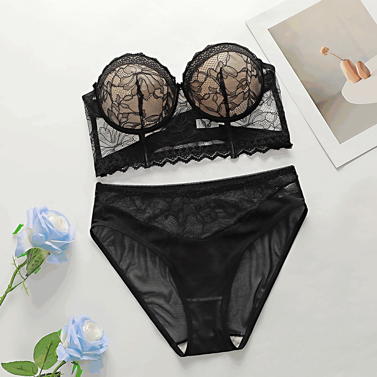 Silk Secret Bra Set -  Mocha Muse