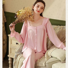 Silk Nighty Shirt and Trouser