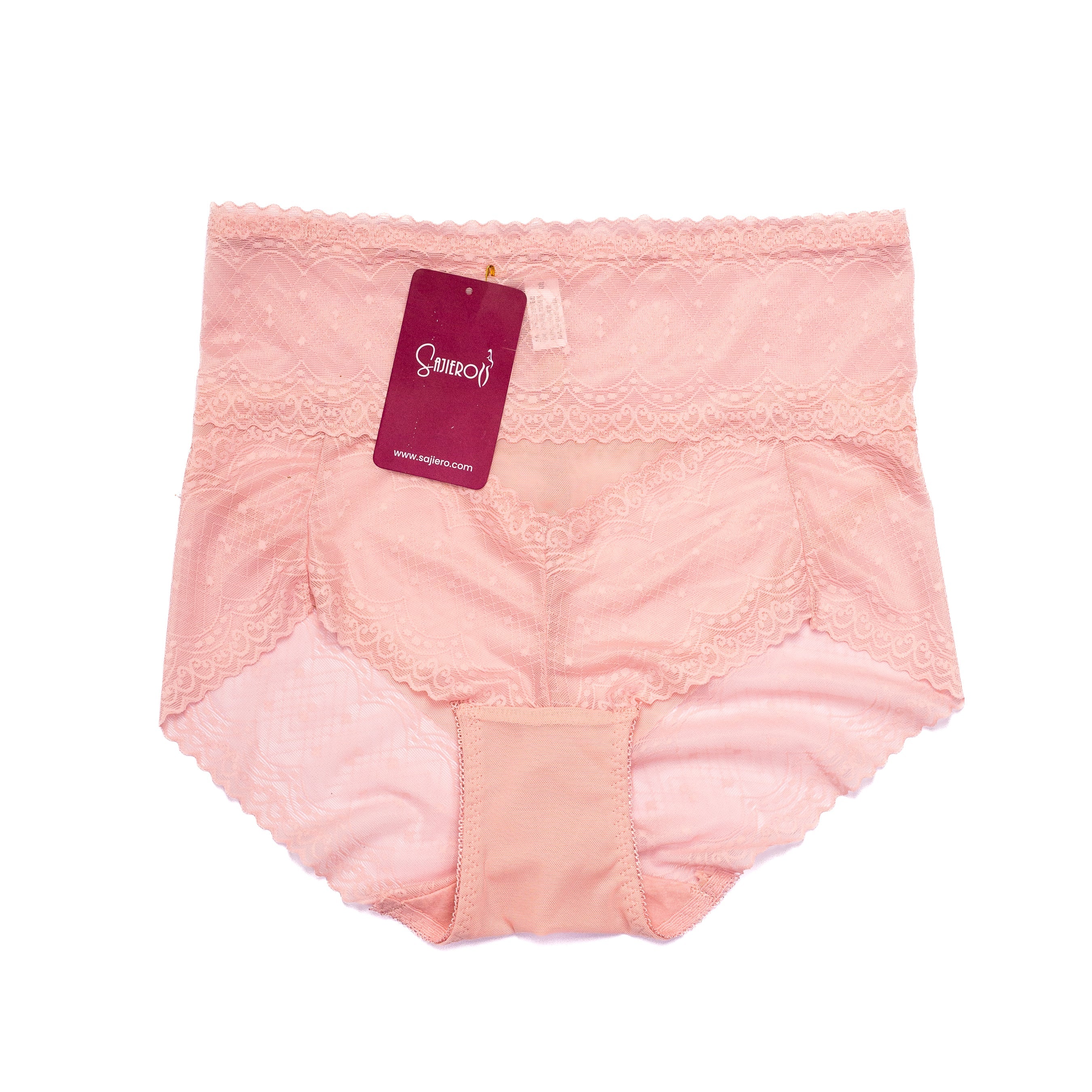 Silk Secret Brief Style Plus Size Net Panty pink color best quality panties online shopping in pakistan