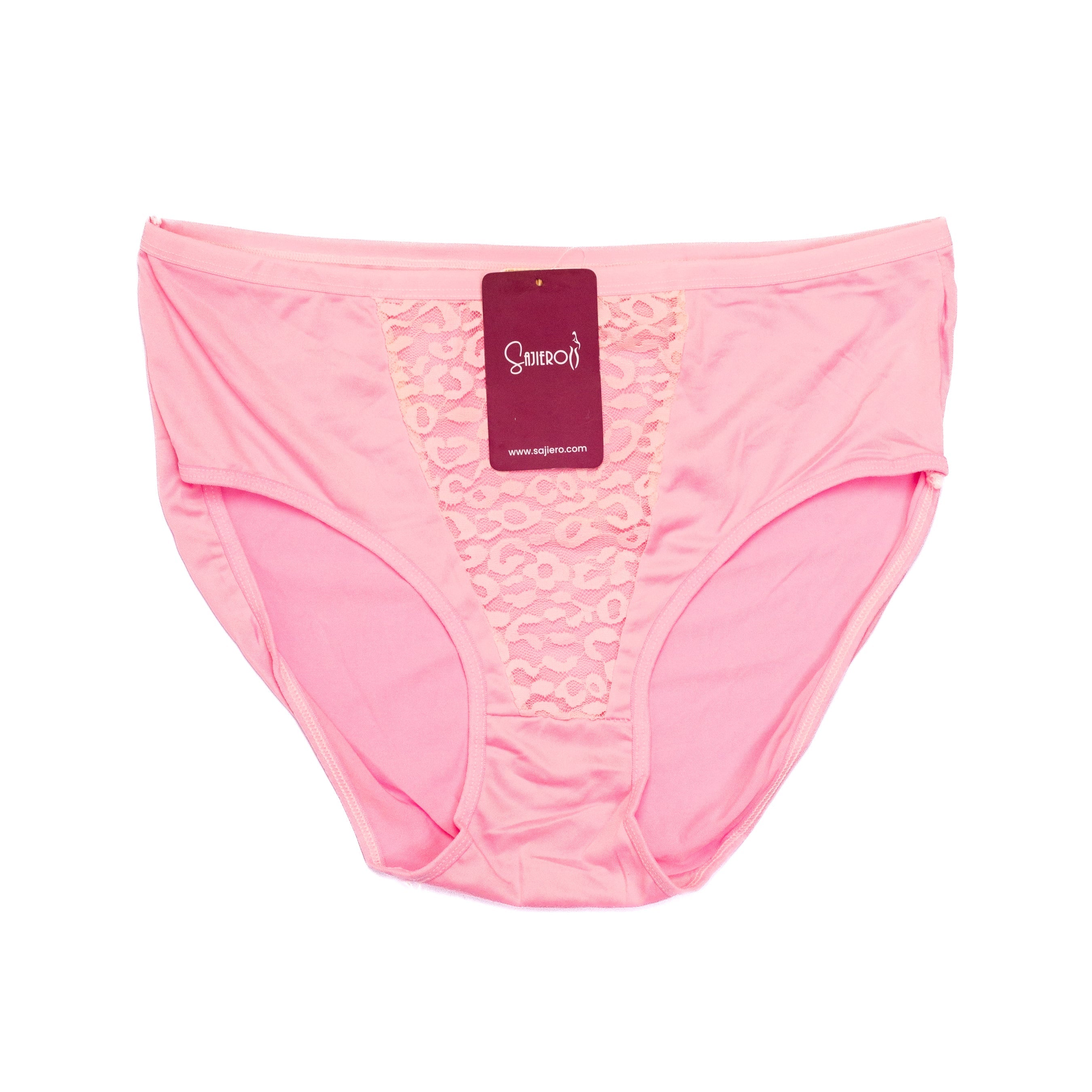 Buy Vee Embroidery Plus Size  Net Brief Cotton Panty in Pakistan