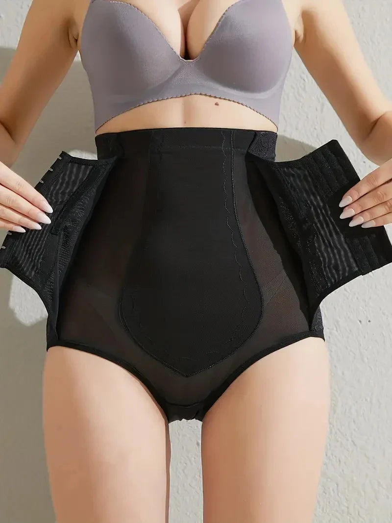 Silk Secret Tummy Control Buckle Butt Lifter Postpartum Body Shaper - Hook Panty Shaper