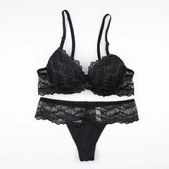 Silk Secret Jessie lacy Floral Padded Bra and Panty Set