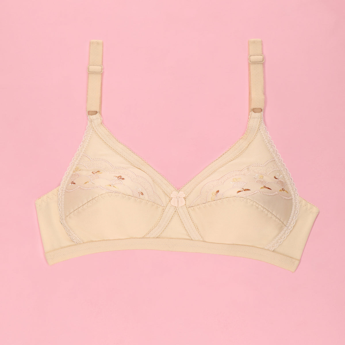 Cross Single Padded Casual Wireless Bra